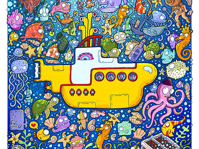 Yellow Submarine by maykel nunes on Dribbble