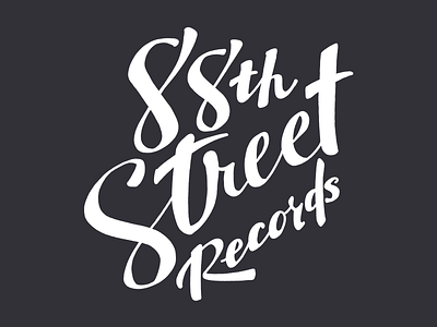 88th Street Records logo typography