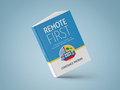 Remote First Cover book book cover design illustration vector