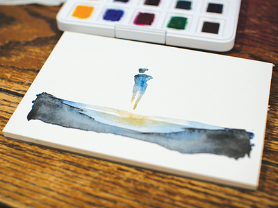 Ambient - Watercolor album artwork album cover design illustration watercolor