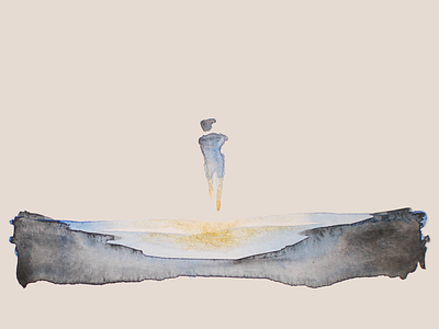 Ambient - Digital album artwork album cover design illustration watercolor