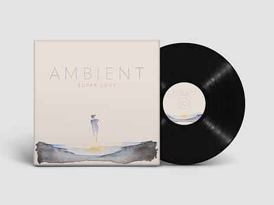 Ambient by Super Love album artwork album cover design illustration watercolor