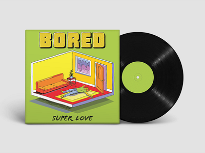 Bored album artwork album cover design illustration