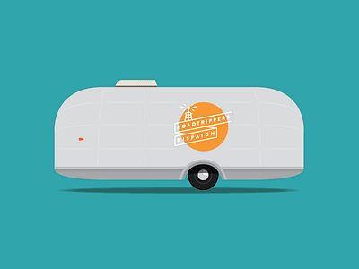 The Dispatch Mobile airstream balance illustration trailer wip