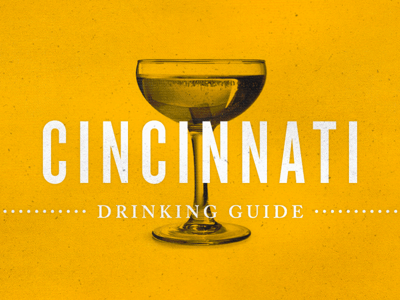 Drink up, Cincinnati cincinnati drink infographic map texture