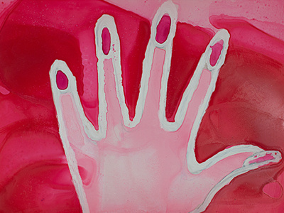 Fingernails hand nail polish pink
