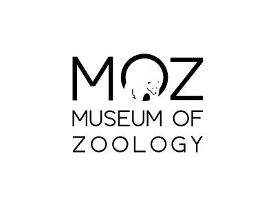 Museum of zoology black and white brand branding graphicdesign logo logodesign logotype museum typogaphy zoology