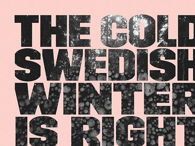 Test driving a beta of “Trim Poster” image crop justified letters from sweden poster scandinavia sweden swedish text clip trim typography