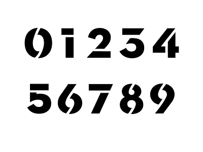 UGDSS Stencils neutra neutraface numbers numerals stencil ugdss
