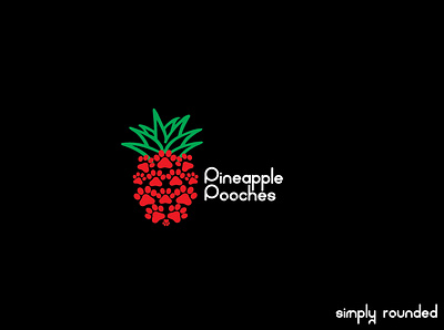 pineapple pooches logo branding design graphicdesign icon illustration logo logodesign pakistan typography vector