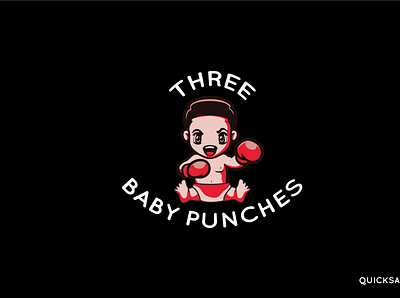 THREE BABY PUNCHES LOGO adobe branding cartoon character design graphicdesign illustration logo logodesign typography vector