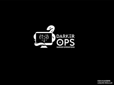 darker ops logo branding design graphicdesign icon illustration logo logodesign pakistan typography vector