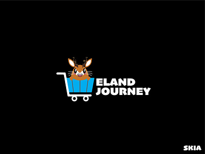 eland journey logo branding cartoon character cartoon illustration design graphicdesign icon illustration logo logodesign pakistan