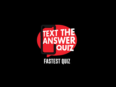 Text the answer quiz logo adobe branding design graphicdesign illustration logo logodesign pakistan typography vector