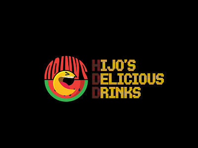 HIJO DELICIOUS DRINK LOGO adobe branding design graphicdesign illustration logo logodesign pakistan typography vector