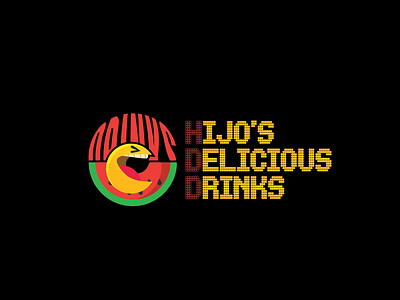 HIJO DELICIOUS DRINK LOGO adobe branding design graphicdesign illustration logo logodesign pakistan typography vector