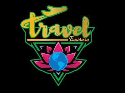 travel treasure logo for client adobe branding design graphicdesign illustration logo logodesign pakistan typography vector