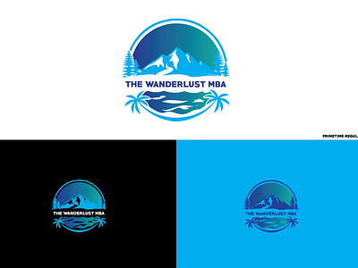 the wanderlust mba logo for client