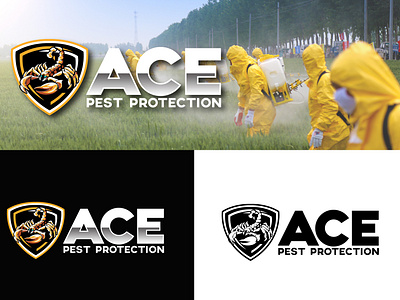 ace protection logo design