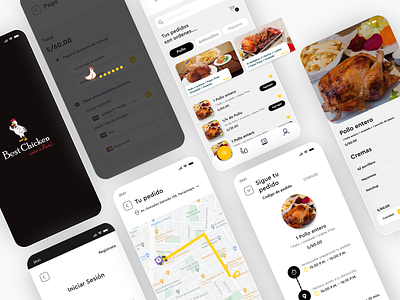 App movil Best Chicken aplicacion mobile aplicación app design mobile ui mobile ui design mobile ux prototype ui ux