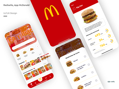 Rediseño APP Mc Donald aplicacion mobile aplicación app branding design mobile ui mobile ui design mobile ux ui ux