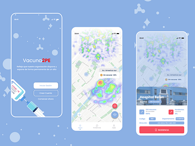 App Móvil Vacuna2PE Hackathon Vacúnate Perú aplicacion mobile aplicación app branding design mobile ui mobile ui design mobile ux ui ux