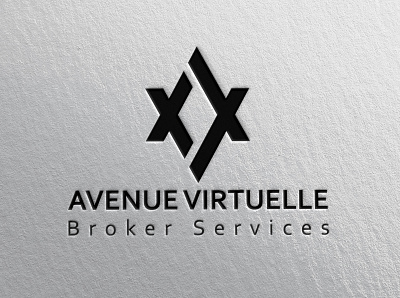 AVENUE VIRTUELLE branding design flat icon logo minimal