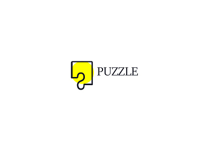 PUZZLE branding clean design flat graphic design icon logo minimal vector