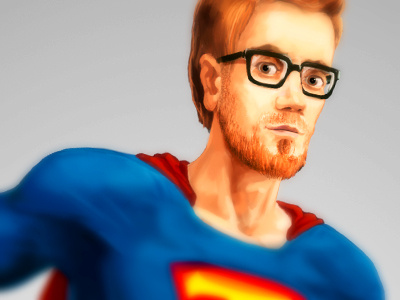 Geek Hero character comic comix geek hero illustration superman