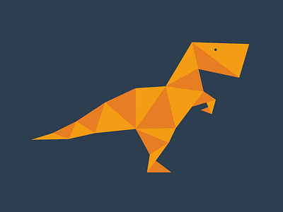 T-Rex animal dinosaur triangle