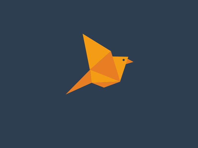 Flying Bird bird triangle