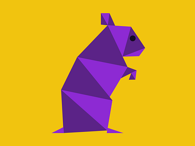 Hamster animals triangles