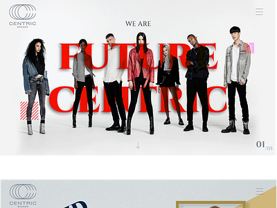 Clothing Brand Website design