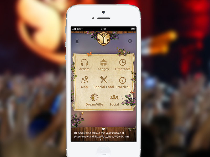 Tomorrowland 2013 official app! tomorrowland tml app iphone festival tomorrowworld idt icapps edm