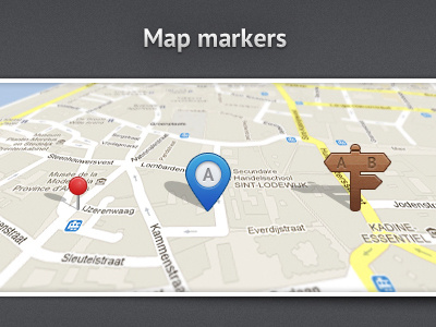 Map Markers Freebie black blue free freebie gray map marker markers pin post psd sign