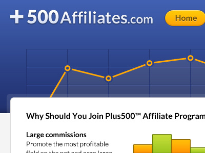 Affiliates website header