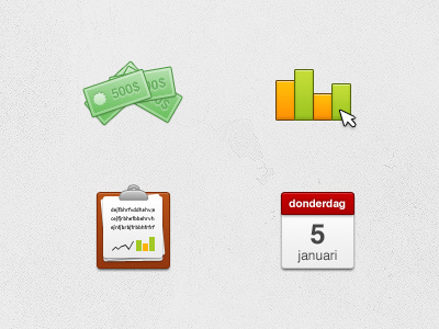 Some icons calendar color dollar icon icons money note statistics tools