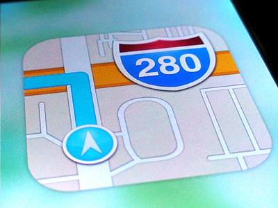 IOS6 Maps icon apple icon ios ios6 ipad iphone map maps