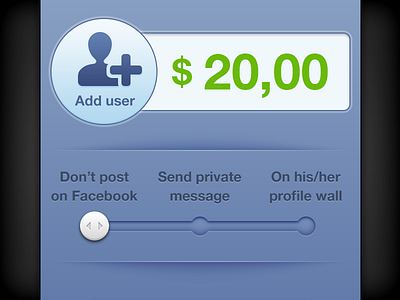 Move that slider! add app blue debt field input iphone me options orange owe switch ui you