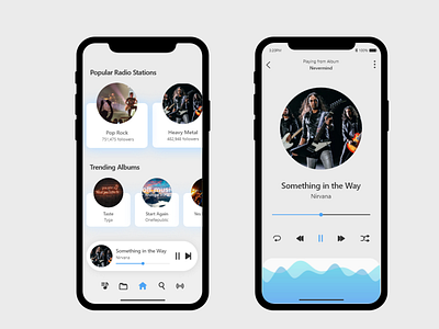 Music Player App adobe xd app branding ui ux