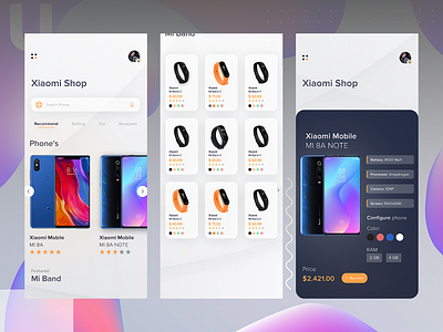 Xiaomi mobile shop app app design application design free icon place template typography ui uixdesign ux vector