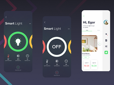 Smart Light App app app design apple application design design app designer icon place. popular popular design rating top trend trend 2019 ui uix uixdesign ux vector