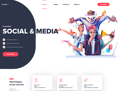 🔴 Promotion of social & media 🔴 2019 2019 trend design logo modern place popular design site sites trend trend 2019 trenddesign trending trends web design webdesign website website design