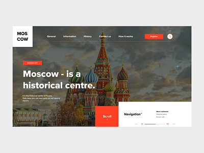 Web Site Moscow clean clean design design interaction interactive modern moscow orange place trend trend 2019 trendy ui web web design webdesign website website design white
