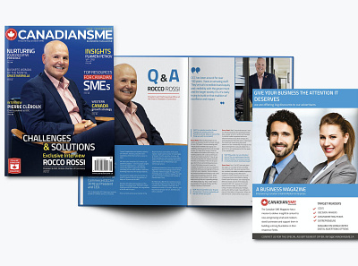 CanadianSME Business Magazine adobe indesign adobe photoshop cc editorial design layoutdesign magazine design