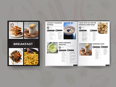 Vegan Recipe/CookBook Design cookbook ebook cover ebook design ebook layout design foodie layout design recipe book vegan vegan food
