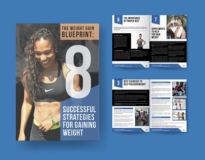 The Weight Gain Blueprint adobe indesign adobe photoshop ebook cover ebook design ebook layout ebook pdf lead magnet pdf weight gain blueprint