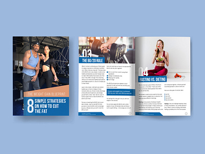 Weight Gain Blueprint Cover and Layout adobe indesign adobe photoshop ebook cover ebook design ebook layout ebook layout design ebook template lead magnet pdf weight gain blueprint