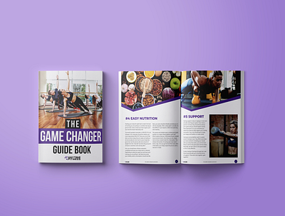 The Game Changer Guide Book Layout and Cover adobe indesign adobe photoshop ebook cover ebook design ebook layout fitness ebook game changer guidebook infographic layout design lead magnet pdf pdf design weight loss