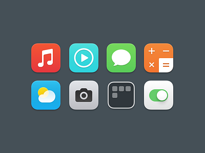 iOS7 Icons by Cole Bemis on Dribbble